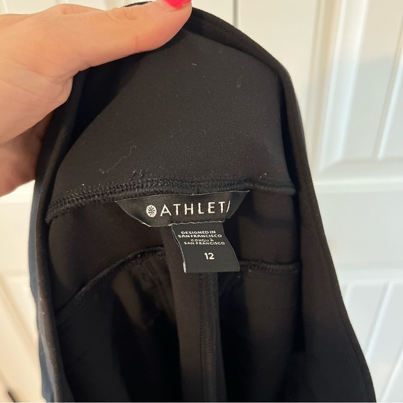 Athleta Endless High Rise Pant Black Size 12 Athleisure Travel Office - Picture 7 of 10